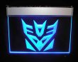 Transformers Logo Light Sign - Decepticon